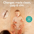 30 16 Baby Uma Vegan Leather Baby Changing Mat - Waterproof & Wipeable Changing Pad, XL for Growing Babies, Non-Toxic