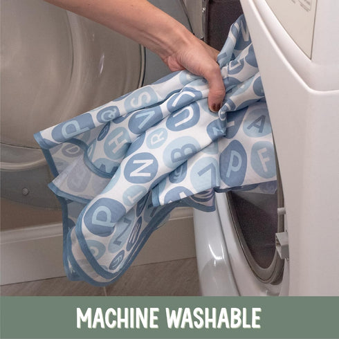 42 Inches 42 Inches, S&T INC. Baby Splat Mat for Under High Chair, Water Resistant Floor Mat, by Blue Alphabet