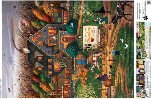 Buffalo Games - Charles Wysocki - Secret Passage Inn - 1000 Piece Jigsaw Puzzle for Adults, Finished Size 26.75 x 19.75