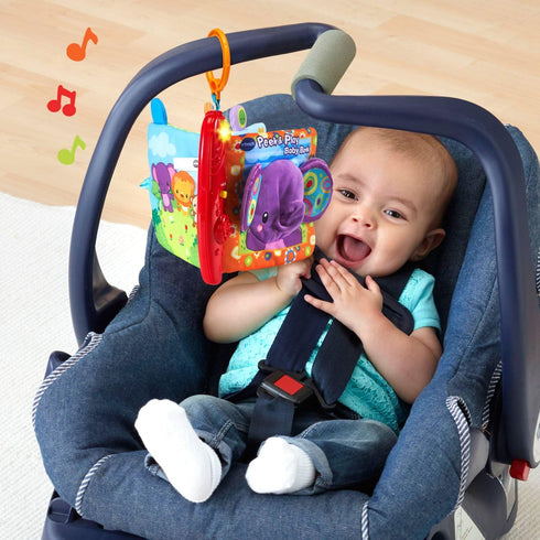 VTech Baby Peek and Play Book, Purple Interactive Baby Book