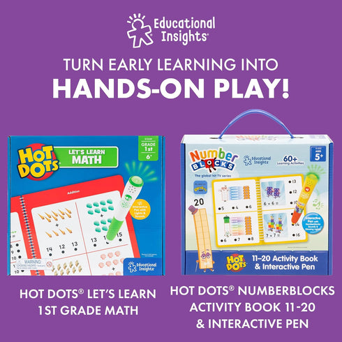 Educational Insights Hot Dots Let's Learn 1st Grade Reading Activity Workbook for Ages 6-7