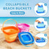 3-10, 3 Pack Dreamon Beach Toys for Kids Collapsible Sand Castle Toys for Beach Include Foldable Buckets, Shovels Molds