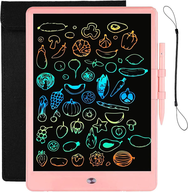 LCD Writing Tablet for Kids - Doodle Board with Bag, 10-Inch Colorful Screen Drawing Tablet, Gift for 3-6 Years