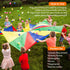 6ft Rainbow Play Parachute with Handles Toy