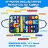 Guolely Montessori Busy Board Toy for 1-4 Year Olds - Sensory Activity Board for Fine Motor Skills, Travel Gift for Kids