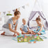 Set Counting ORBRIUM Wooden Train Magnetic Dinosaur Trains Montessori STEM Toys Number Shapes Colors Dice Game Mat Bag