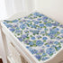 Watercolor Blue Hydrangea Floral Changing Pad Covers, Soft Breathable Fitted Diaper Change Table Mats 32''x16''