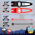 PICK A TOY 12 Pc. Ninja Toys Set - Stretchy Flying Ninjas & Colorful Throwing Stars Slingshots, Fun Birthday Party