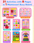 Exorany Busy Board Montessori Toys for Toddler Girl Birthday Gifts, Busy Book Sensory Learning Toys for Toddlers