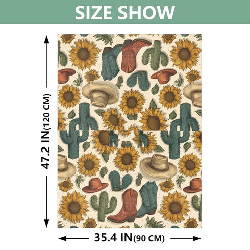 Mazeann Cowboy Boots Sunflowers Car Seat Cover Baby Breathable Soft Infant Carseat Covers Canopies Babies Carrier