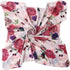 Set Galabloomer Newborn Receiving Blanket Headband Baby Flower Rose Swaddle with Big Bow (Nostalgia Rose)