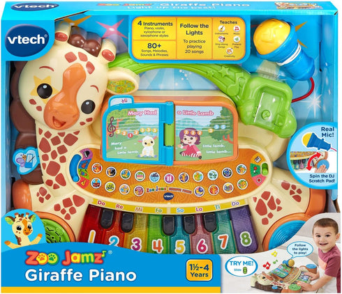 VTech Giraffe Piano - Interactive Zoo Jamz Musical Toy