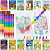 BenLouis 24 Christian Mini Coloring Books Kids with 24 Stacking Crayons Bible