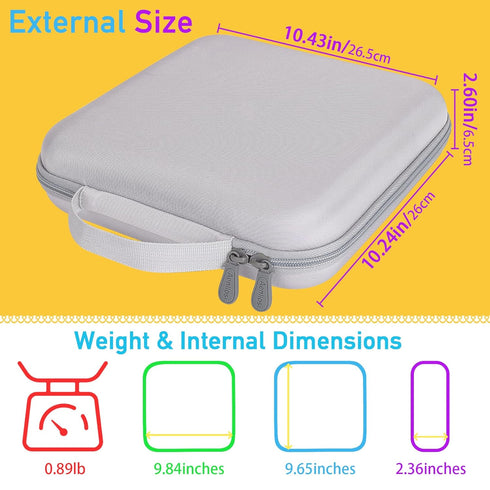 Aenllosi Hard Storage Case Compatible with GiiKER Smart Four 3D AI-Powered 4 in a Row Game, Protective Organizer