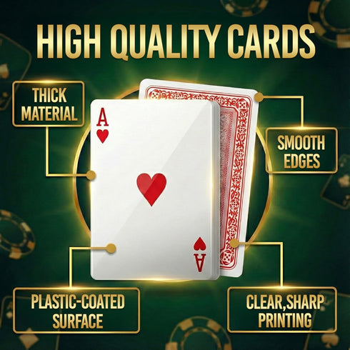 5X7 Inch Bedwina Giant Jumbo Playing Cards, Large Print Playing Cards for Seniors, Kids, Adults - Funny Deck