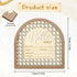 Josojoou 5.5in Baby Announcement Sign, Wooden Arched Baby Shower Welcome Sign, Hello World Newborn Welcome Signs Birth
