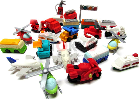 10 Assorted Iwako Eraser - Vehicle Collection (Erasers will be randomly selected)