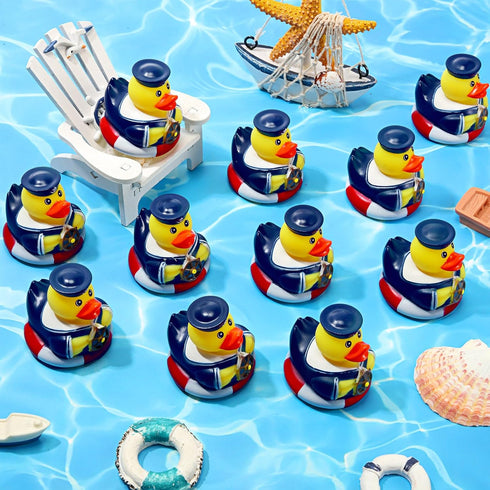 12 2 Inch Jerify Pcs Cruise Ships Rubber Ducks Nautical Sailing Rubber Cruise Ship Ducks Bulk for Party Gift Bath