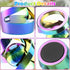 Rainbow Kinetic Spinning Desk Fidget Ball - Metal Stress Relief Toy for Adults