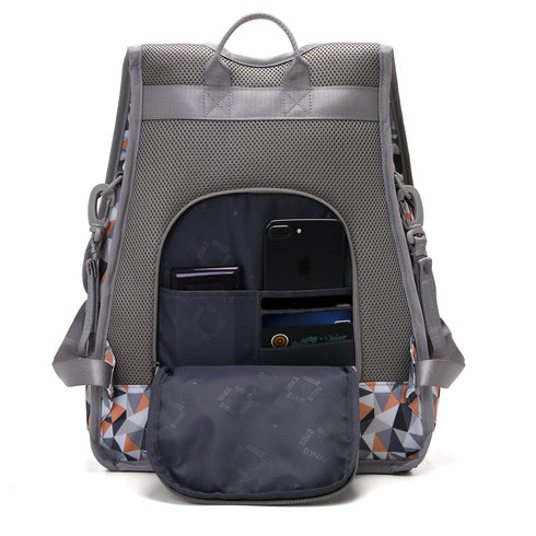 Backpack ECOSUSI Diaper Fully-Opened Baby Nappy Bag with Changing Pad Maternity Bag (Orange)