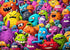 Jigsaw Puzzles for Adults, 1000 Piece Crazy Colorful Monsters Puzzle