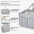 Starry Sky Grey Diaper Caddy Organizer with Handles & Removable Dividers,Diaper Bag,Car Diaper Caddy,Stylish Diaper