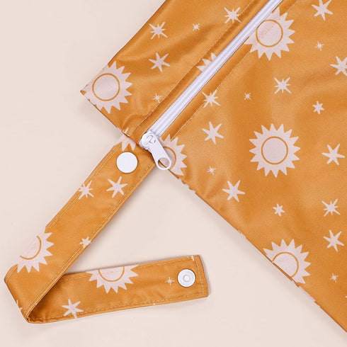 Happy Flute 2pcs Set 10.2x14.4 inches HappyFlute Waterproof Bag - Cactus & Animal Pattern Wet/Dry Bag for Towels