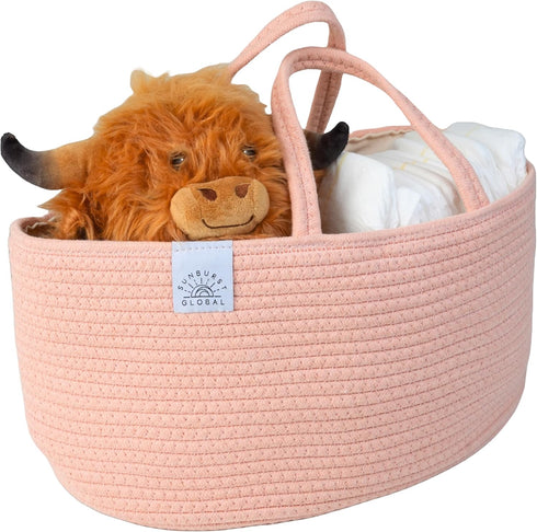 SUNBURST GLOBAL Mommy Diaper Caddy Organizer - Baby Shower Gifts - Newborn Essentials Must Haves - New Essentials - Boy