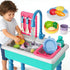 Doloowee Color Changing Kitchen Sink Toys,Electric Dishwasher Playing Toy Play Sink for