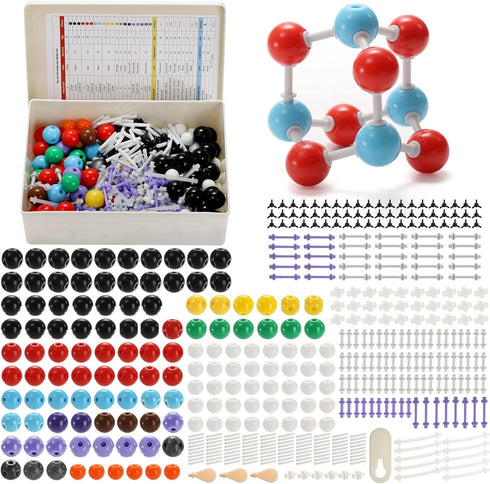 SOUJOY 444 Pieces Chemistry Molecular Model, Organic and Inorganic Modeling Kit for Students and Teachers