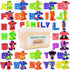 26 Pieces Alphabet Robots for Kids Alphabet Learning Toys, Alphabots Transform Letters