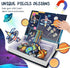 3-5 38 16 3+ Space Magnetic Travel Game Montessori STEM Quiet Toys for Toddlers with Magnets & Activity Cards