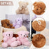 Threan 8 Pcs Mini Plush Bears, 4'' Small Bear Bulk Stuffed Animal Toys for Keychain Baby Shower Party Favors (Pink,