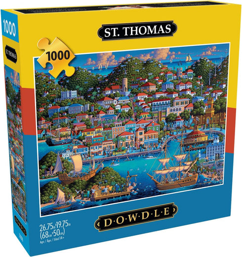 1000 26.75 19.75 Buffalo Games - Eric Dowdle - St. Thomas - Piece Jigsaw Puzzle for Adults -Challenging Puzzle Perfect