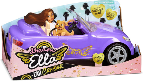 MGA Entertainment Dream Ella Car Cruiser - Purple | Convertible Car | Fits Two 11.5" Fashion Dolls,Multicolor