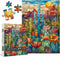 Cactus Puzzles for Adults, 1000 Pieces and up, PICKFORU Stained Glass Puzzle, Colorful Succulent Art