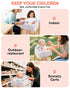 3-Point High Chair Cover Portable with Harness, Waterproof Baby Seat Cover for Restaurant Travel Home Use, Machine