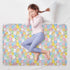 siphylline 52" 34" Colorful Cartoon Cats Extra Large Resuable Toddler Mattress Pads Highly Absorbent Pads for Bed
