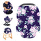 Carseat Cover Girls - Multiuse Nursing Breastfeeding Covers, Purple Flower Theme, Stretchy Soft Breathable Canopy