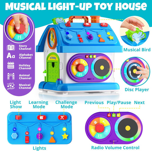 1 1st 12-18 1-2 Hurdaos Montessori Toys for Year Old Boy Girl Gifts, Birthday for One Year Old Boys Girl First Gift