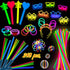 248 PCS Glow Sticks Party Pack, 100 Pcs 8 Inch Glow Sticks, 6 Glow Sticks Wands for Parties