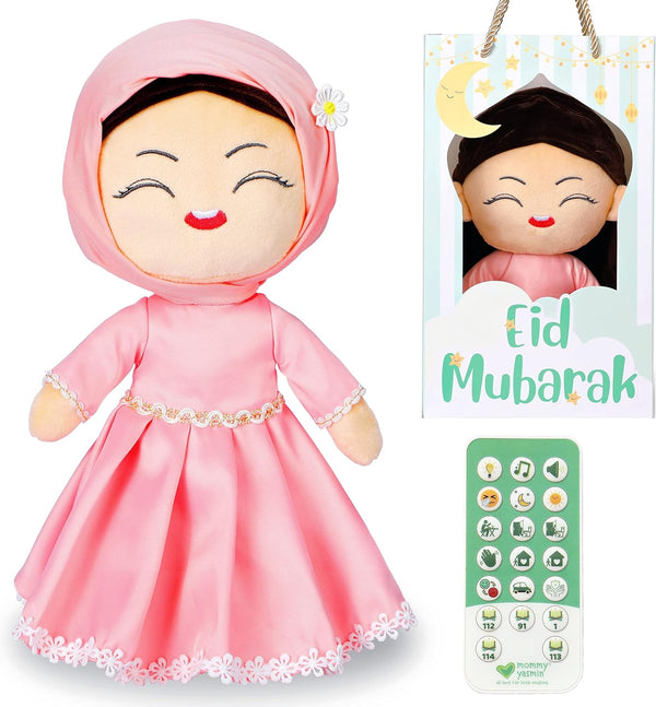 Mommy Yasmin - Soothe & Talking Hijab Doll | Surah & Dua | Interactive Sensory Gift for Kids