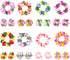 jollylife 60PCS Hawaiian Luau Leis Necklaces, Bracelets, Headbands for Tropical Summer Party Decorations