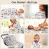 30x40 ZPECC Muslin Baby Blanket Thicker, Organic Cotton Newborn Receiving Quilt Hypoallergenic for Baby Essentials