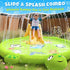 tmstorys 1-3, 67" Summer Splash Pad for Toddlers Turtle Sprinkler & Splash Play Mat, Inflatable Baby Kid Pool, Outdoor