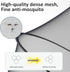 Cheermomo 2-Way Car Seat Canopy, Baby Car Seat Cover, Mosquito Net with Zipper - Breathable Mesh Infant Bug Net