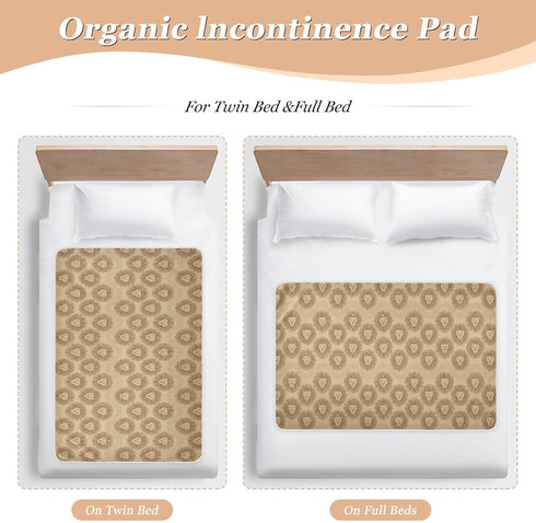 siphylline 52" 34" Brown Retro Lions Minimalist Extra Large Resuable Changing Pad Covers Waterproof Washable Potty