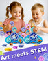 Set 3-8 KOKODI Gear Building Toys for Kids, Electric & Manual Construction for Kids, Engineering Learning Kit for Ages