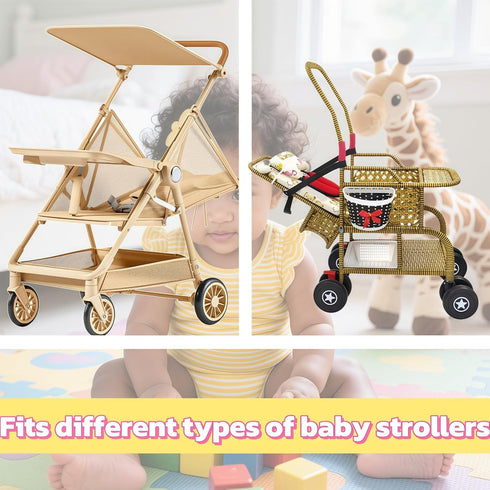 LJHYSD Baby Stroller Seat Position Adjustment Strap - High Chair Straps Replacement & Stroller Straps with Spring