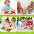 AugToy Montessori Color Matching Learning Toys – Sliding Puzzle for Kids Age 3-7 – Educational Wooden Toddler Travel